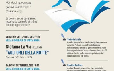 La poesia torna a Santa Ninfa: due serate con “Attraversando Versi – Mondi di Poeti 2026